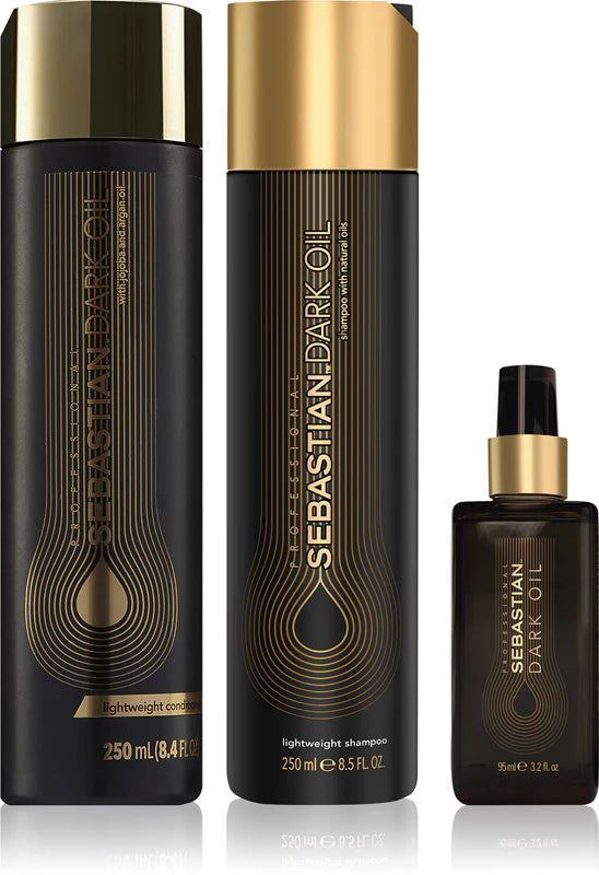 Pachet Sebastian Professional Dark Oil - Sampon 250ml - balsam 250ml - ulei 95 ml - MarySalon