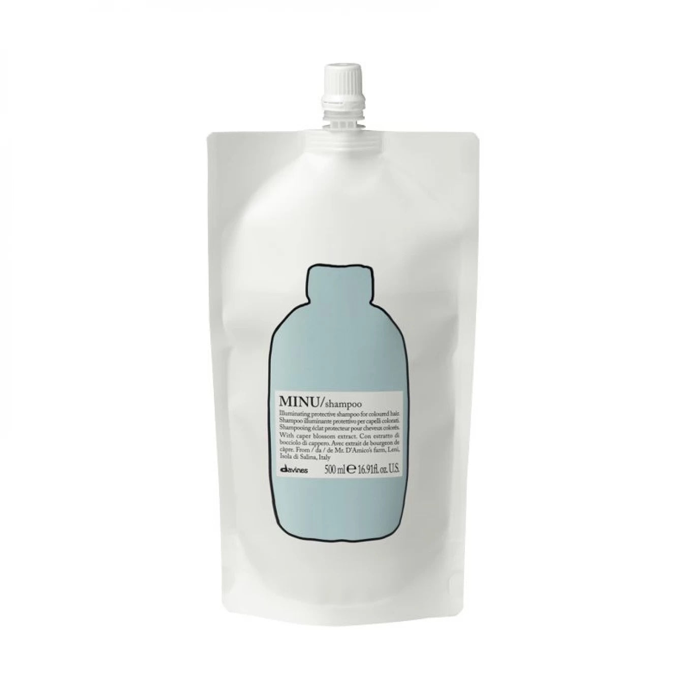 Sampon pentru par vopsit - Minu Shampoo Refill - 500 ml - Davines - MarySalon