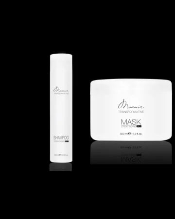Pachet Mounir Transformative cu acid hialuronic si keratina - Sampon 300 ml - Masca 500 ml