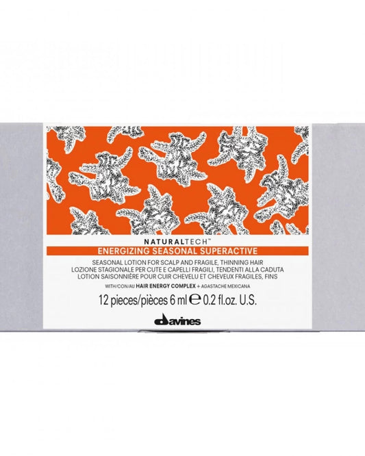 Fiole împotriva caderii parului - Naturaltech Seasonal Superactive - 12X6ml - Davines