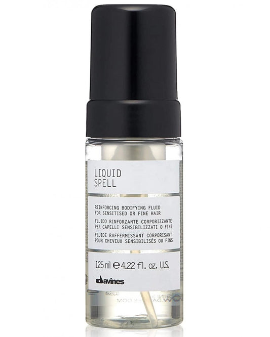 Tratament fara clatire pentru parul sensibilizat sau fin - Liquid Spell Reinforcing Bodifying Fluid - 125 ml - Davines - MarySalon